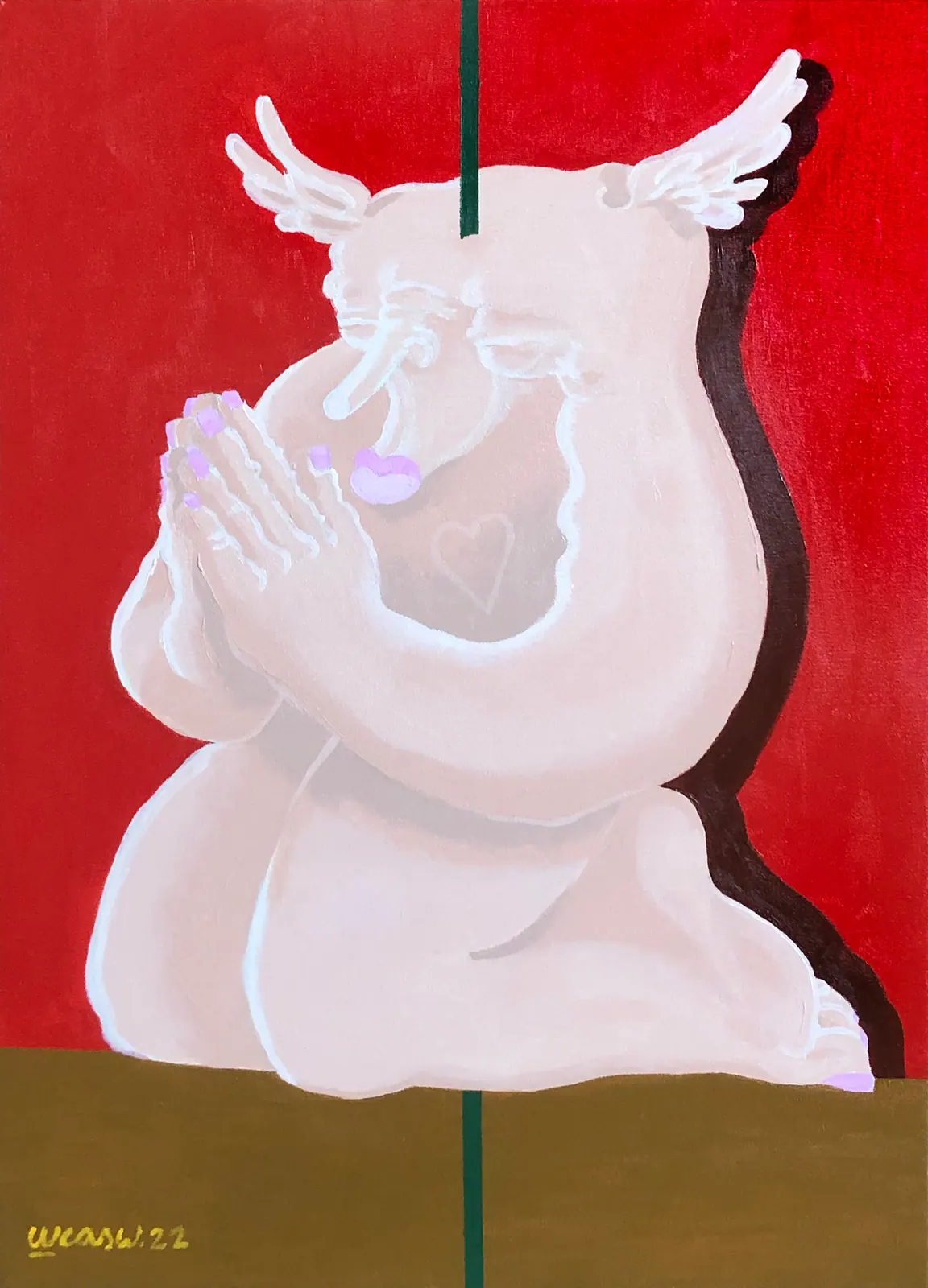 Prayer, 2022 - 90 x 100 cm - Acrílica sobre tela