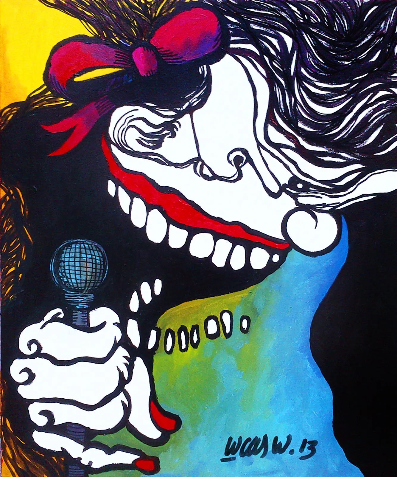 It had to be you - at dutch jazz club, 2013 - 50 x 60 cm - Acrílica sobre tela