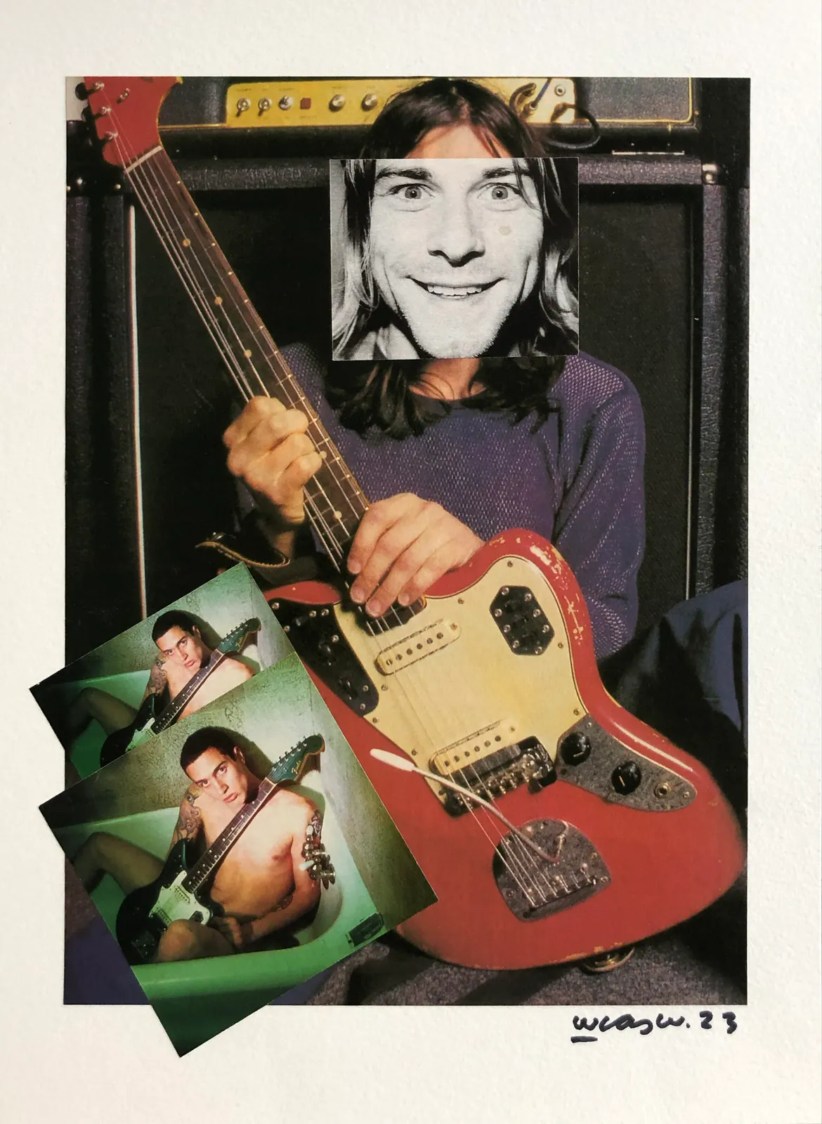 John Cobain, 2023 - 21 x 29,7 cm - Recortes de revista sobre papel